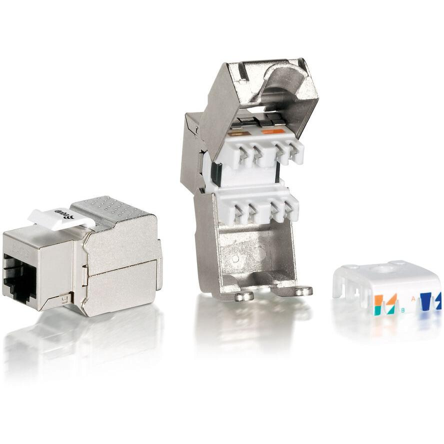 Equip Keystone Jack geschirmt Cat.6 LSA Premium 8er Set Polybeutel (767211)