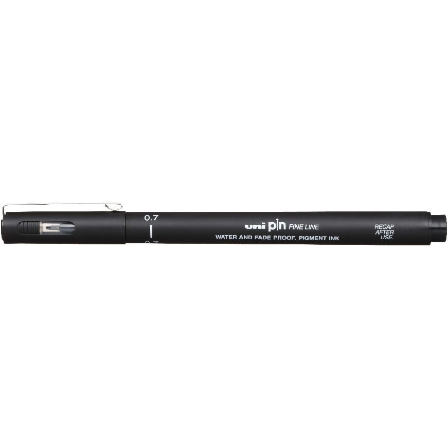 Uni PIN 0,7 mm Rajzmarker - Fekete (2UPIN07F)