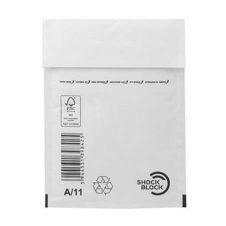 Victoria W1 légpárnás tasak 125x175 mm külméret - 105x165 mm belméret fehér (IBIL21) (IBIL21)
