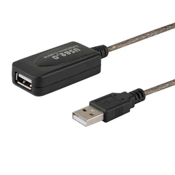 Cablu adaptor, USB, Savio, 5 m, Negru