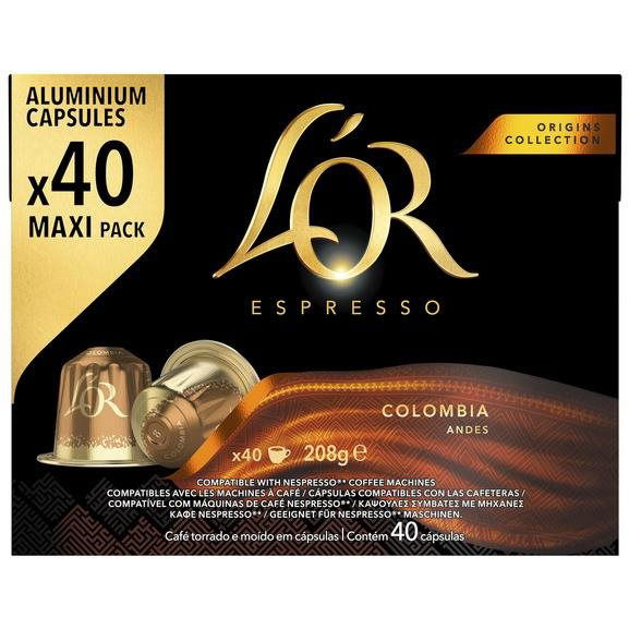 Kapsle pro Nespresso L'OR Espresso Colombia 40 ks