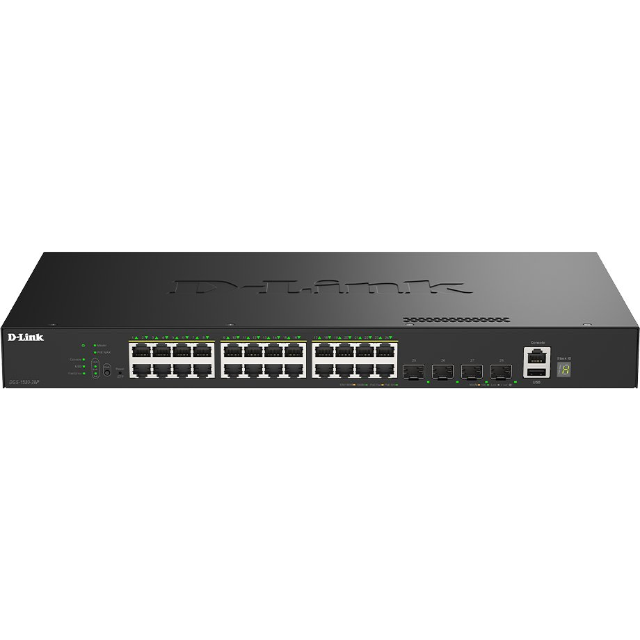 Мрежов суич D-Link DGS-1530-28P/E