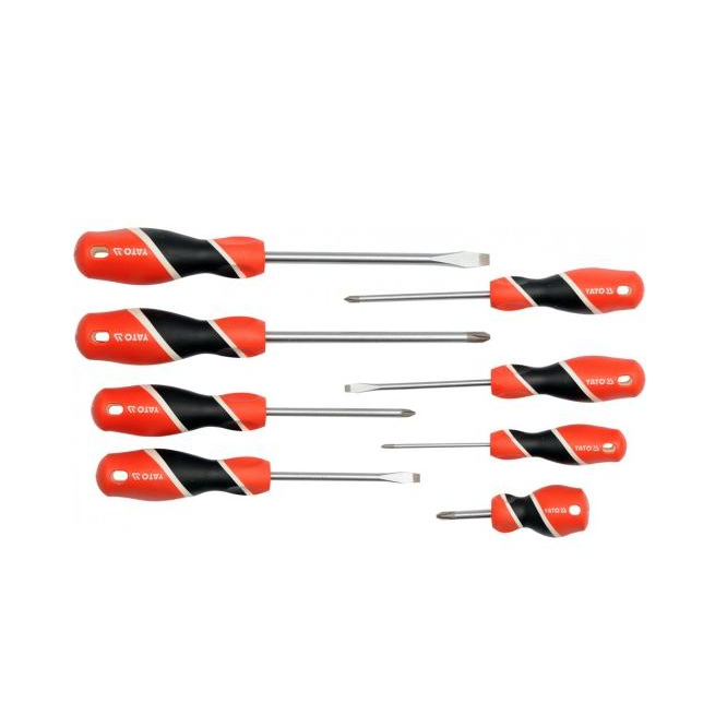 YATO Mágneses csavarhúzó S2, 8 db (YT-25966)