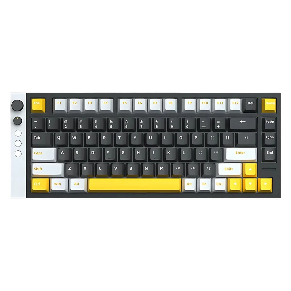 Lamzu Jet 75 Vezetékes Mechanikus Gamer Billentyűzet UK - Fekete / Sárga (JET 75 BLACK)