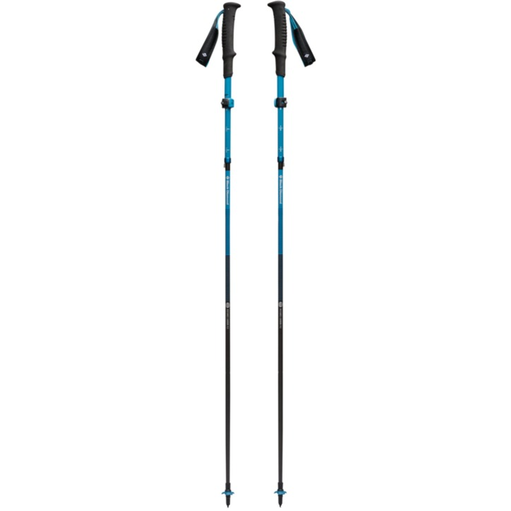 Black Diamond Carbon Z állítható és Összecsukható Túrabot - Antracit/Kék (110-125 cm) (BD11255540071251)