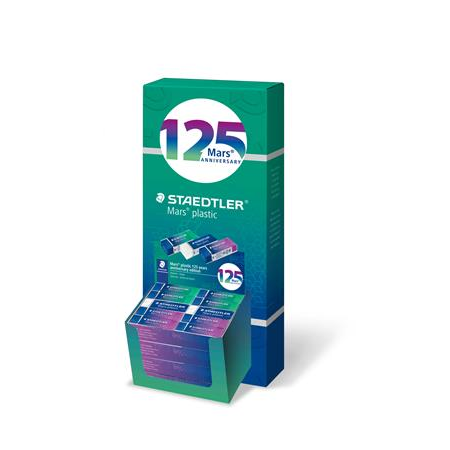 Staedtler "Mars Plastic 526, 125 éves" radír ceruzához - Kék-zöld-lila
