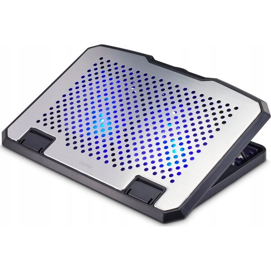 HAMA HLINÍKOVÁ PODLOŽKA POD NOTEBOOK, SKLOPNÁ, TICHÁ, 2 VENTILÁTORY,