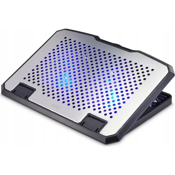 Hama Aluminium køling til laptop 39,6 cm (15.6") Sort
