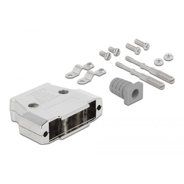 Delock D-Sub 25 csatlakozó fém háza (66627) (DE66627)