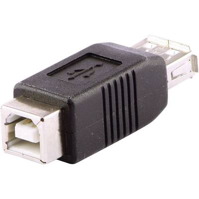 Lindy 71228 kabel kønsskifter USB A USB B Sort