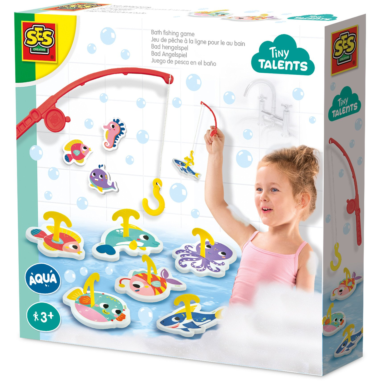 SES Creative Tiny Talents fürdőszobai horgászjáték többszínű