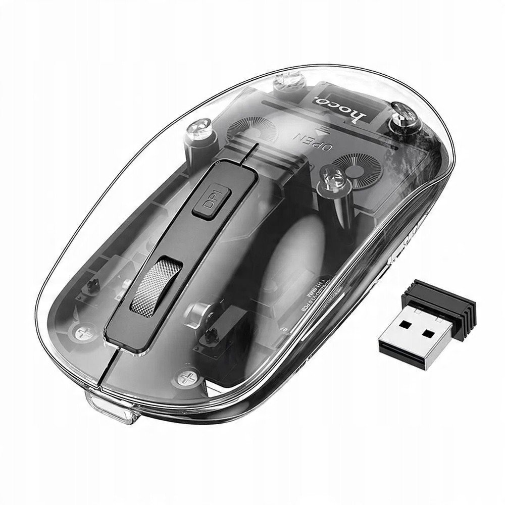 Hoco GM29 Wireless Egér 1600DPI Fekete (6942007626385)