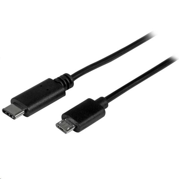 StarTech.com USB2CUB1M USB-kabel USB C Micro-USB B Zwart