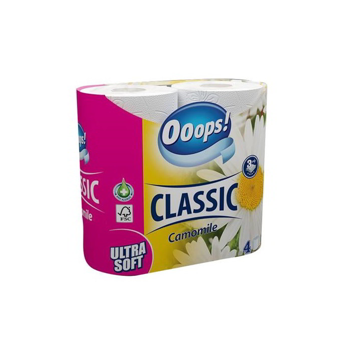 Ooops! Classic 3 rétegű Toalettpapír (4 tekercs) (KTC30041138)