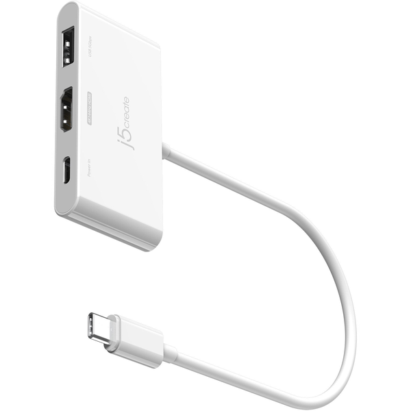 j5create JCA399-N hub di interfaccia USB 3.2 Gen 2 (3.1 Gen 2) Type-C 5000 Mbit/s Bianco