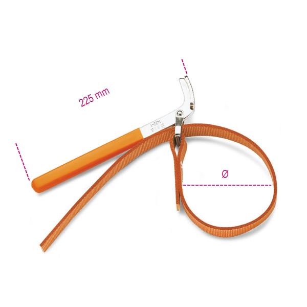 Llave De Correa Para Filtros De Aceite 1490/2 Beta Tools