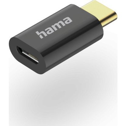 Hama 00201531 káblová redukcia Micro-USB B USB C Čierna