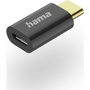 Hama 00201531 káblová redukcia Micro-USB B USB C Čierna