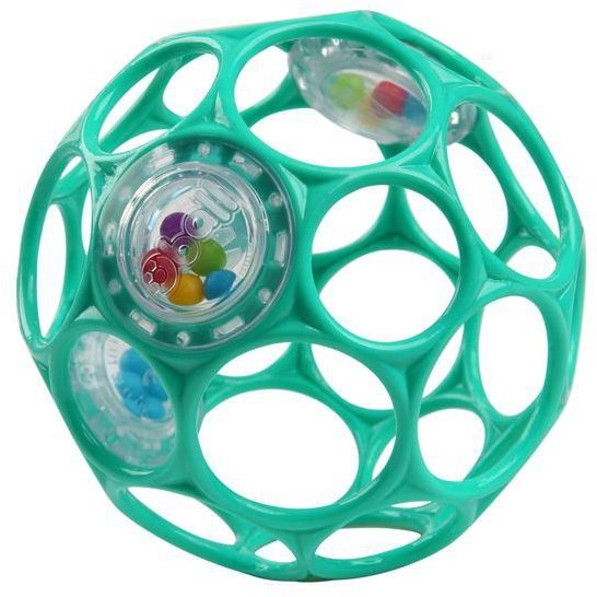 Oball RATTLE 10 cm 0m + sötét türkiz (8595640912797)