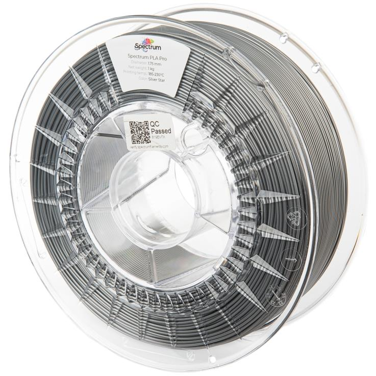 Spectrum 3D nyomtatószál, PLA Pro, 1,75 mm, Silver Star, 1 kg (80105)