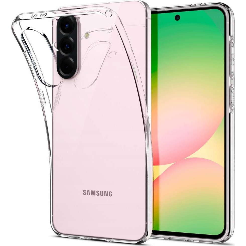 Samsung A56 5G Spigen Liquid Crystal Szilikon Telefonvédő Ütésállóság, Légpárnás Sarok, Átlátszó (8800283301229-ACS09296)