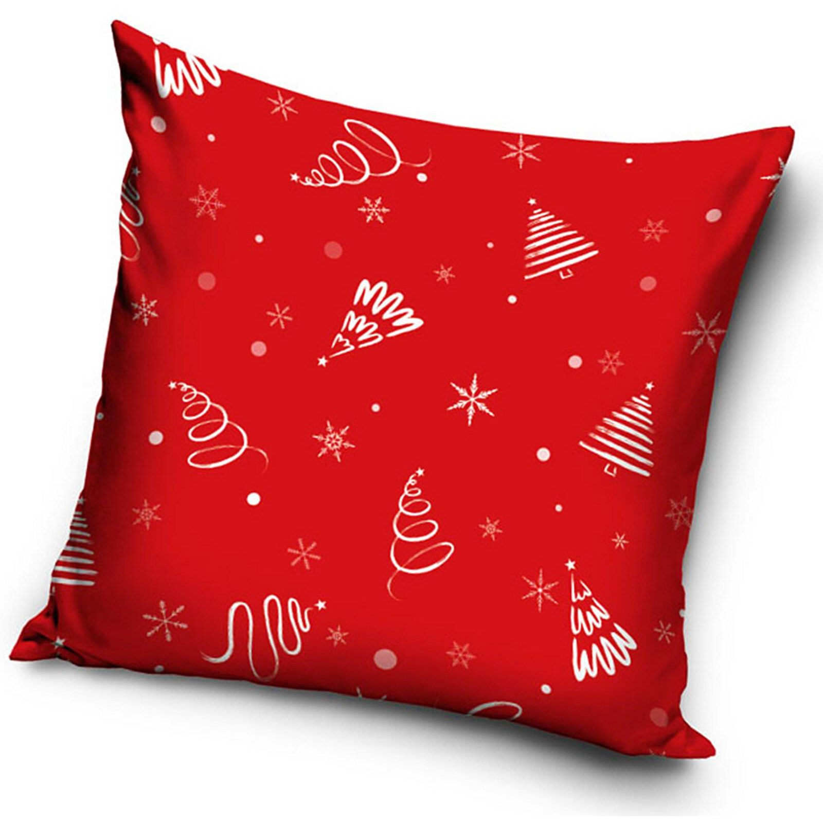 TipTrade Christmas cover Snowflakes and trees 40 × 40 cm (VANOCNIPOVLAKL10A)