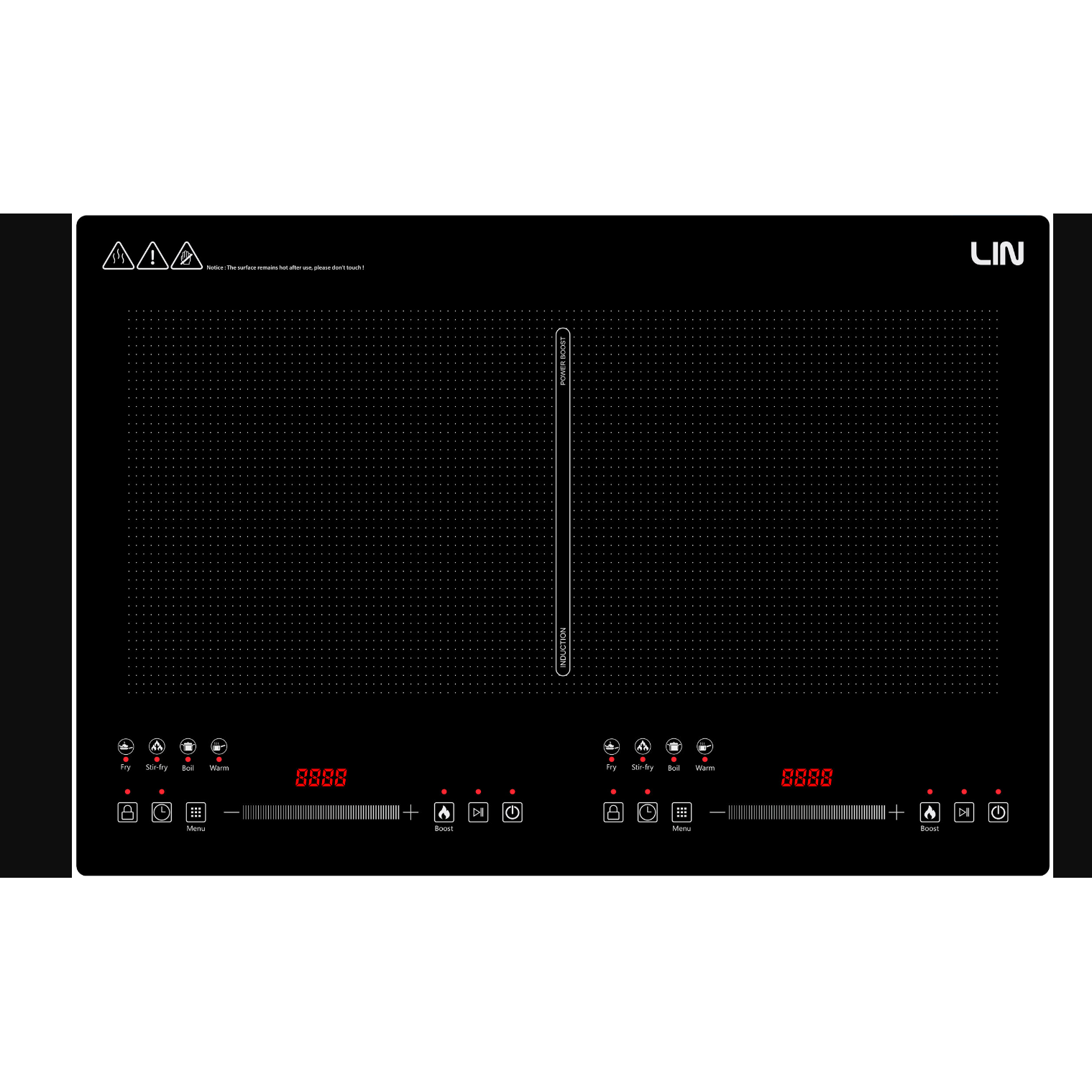 Lin LI2H-179 Indukciós főzőlap - Fekete (LI2H-179)