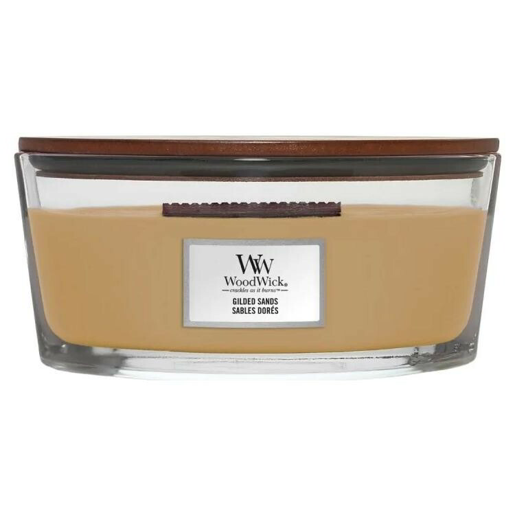 WoodWick Gilded Sands Elipsa - Sivatagi levegő Illatgyertya 453g - Barna (1759802E)