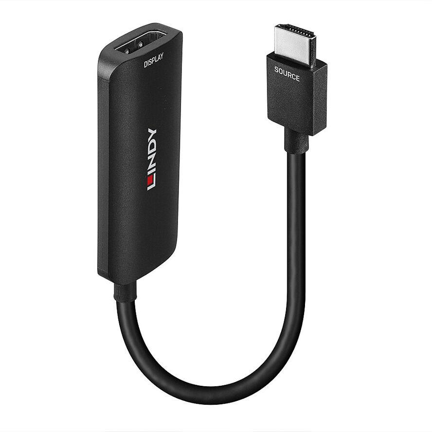 Lindy 38329 video átalakító kábel 0,157 M HDMI A-típus (Standard) DisplayPort Fekete (38329)