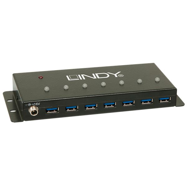 Lindy 43128 interface hub 5000 Mbit/s Sort