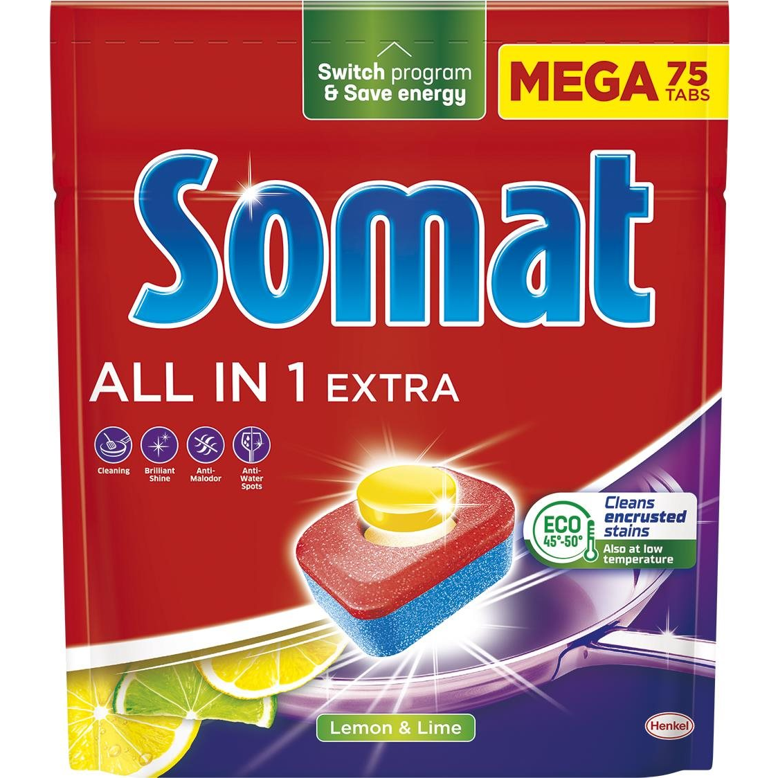 Somat All in 1 Extra Lemon & Lime, 75 db (9000101809282)