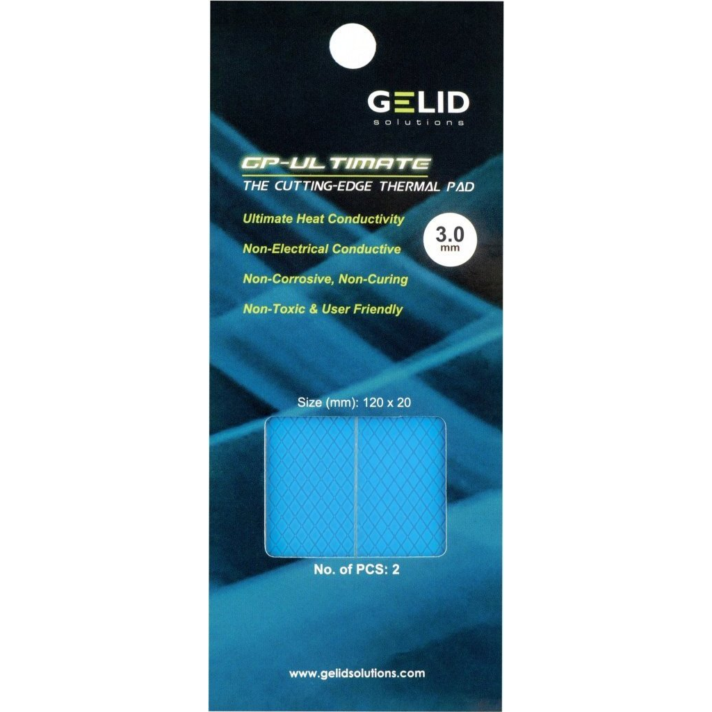 Gelid Solutions TP-VP04-R-E Hővezető lap - 120x20x3.0mm (2db/csomag) (TP-VP04-R-E)