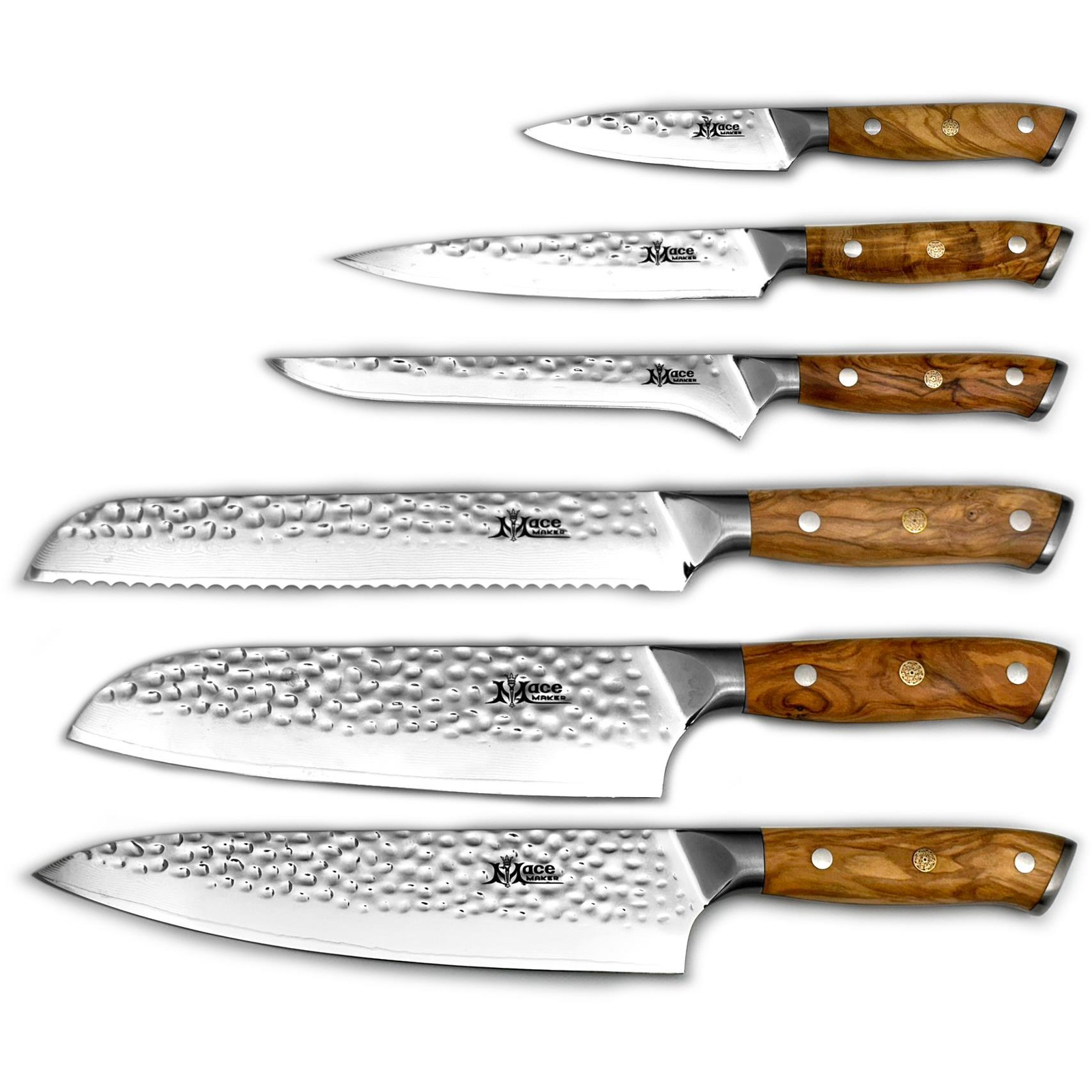 MaceMaker Oliviero SanMai konyhai késkészlet, 6 db (8594176645407)