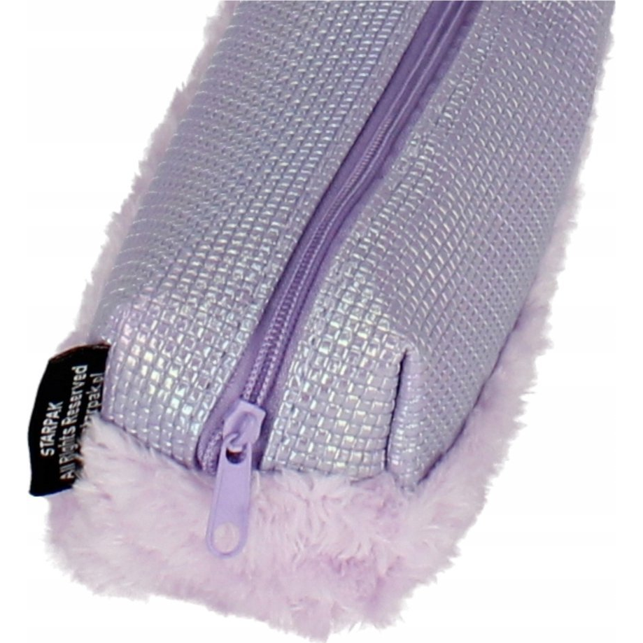Starpak Szögletes Szőrmés Tolltartó - Lila (STK PIO632)