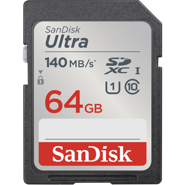 Paměťová karta SanDisk 64GB SDXC Ultra C10 UHS-I 140 MB/s