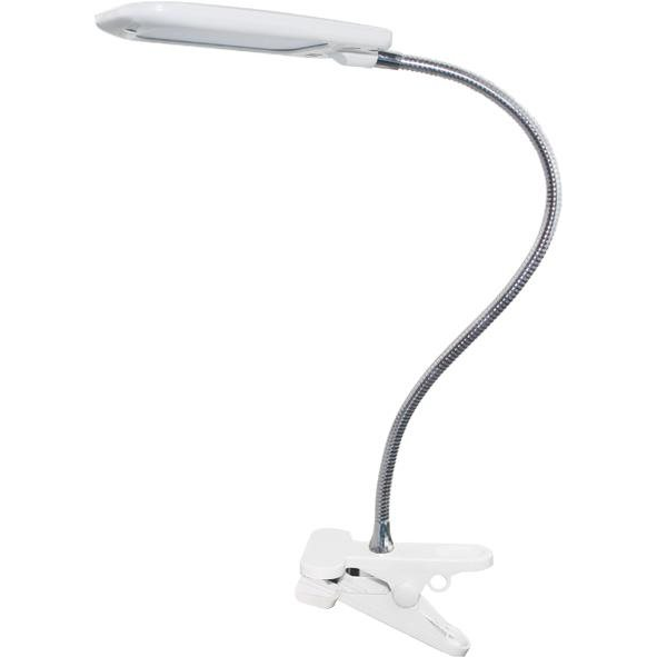 ACA Lighting BAZ LED asztali lámpa kapcsolóval és klipsszel 5W/230V/4000K/340Lm/120°/IP20, fehér (15205LEDWHC)