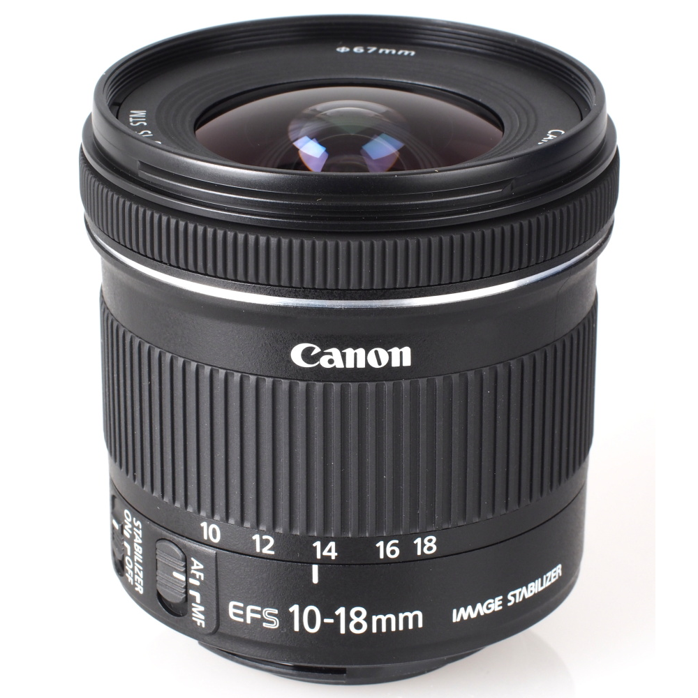 Canon EF-S 10-18mm f/4.5-5.6 IS STM SLR Ultra širokouhlý objektív Čierna (9519B005)