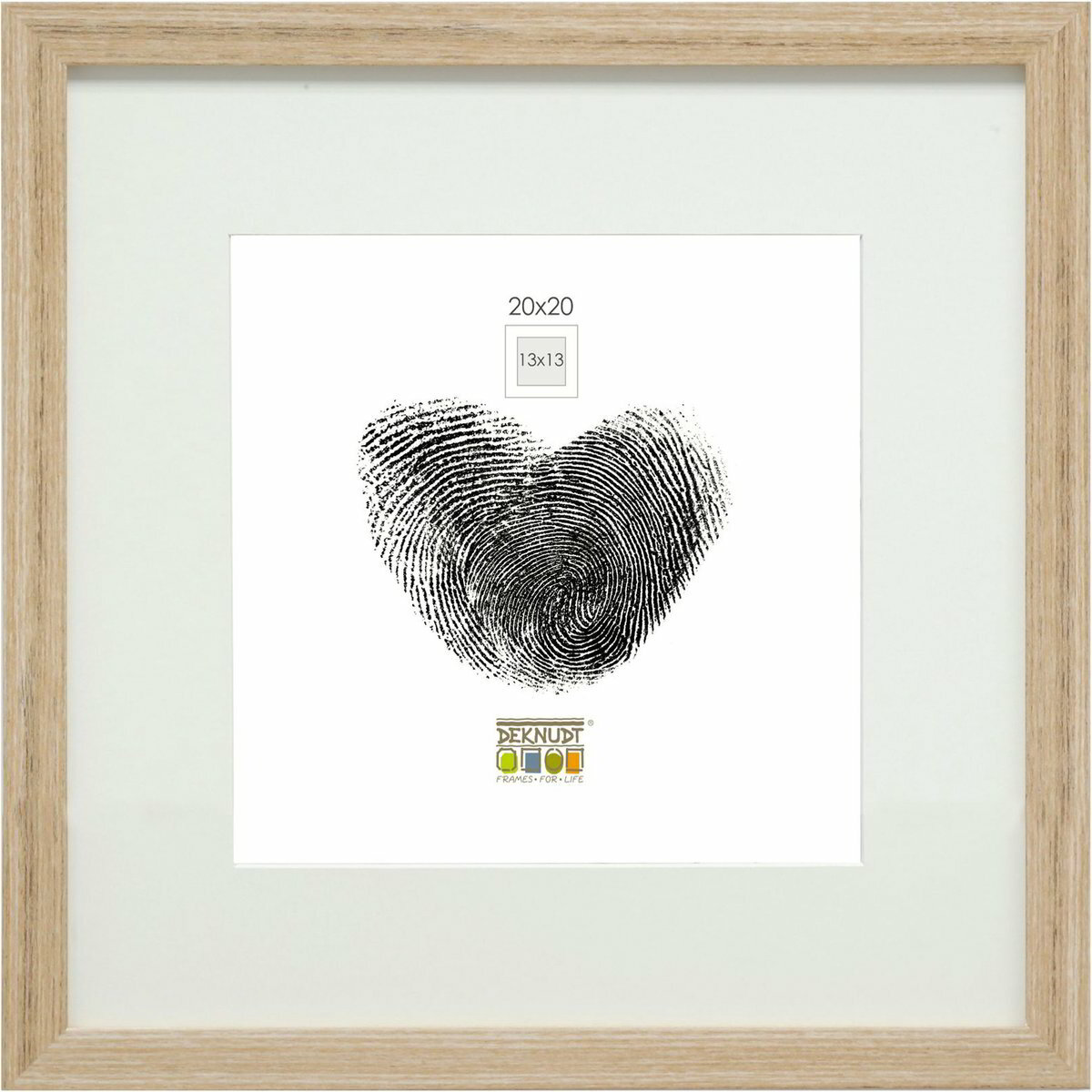 Deknudt S66KH1 P1 23,3x23,3 Képkeret - Natúr (S66KH1P1_20,0X20,0)