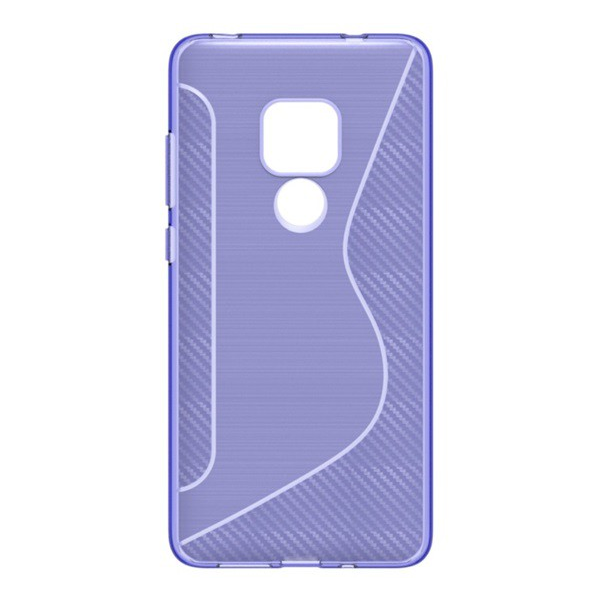 Szilikon telefonvédő (S-line, karbon minta) LILA [Huawei Mate 20] (5996457828777)