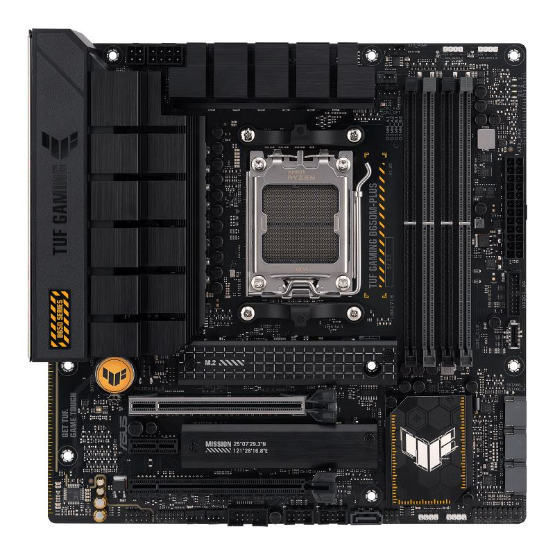 ASUS TUF GAMING B650M-PLUS AMD B650 Socket AM5 Micro ATX (TUF GAMING B650M-PLUS)