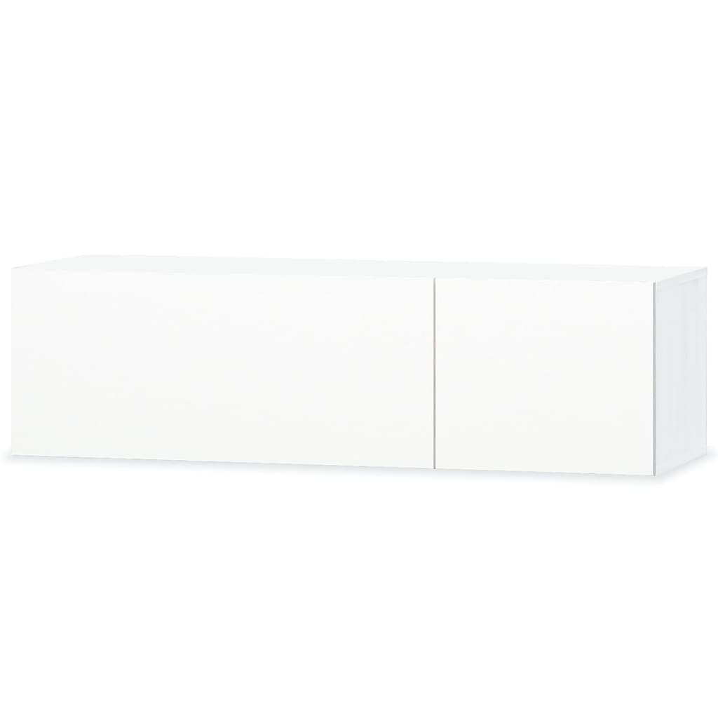 fehér magasfényű faforgácslap TV szekrény 120 x 40 x 34 cm (244870)
