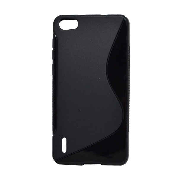 Szilikon telefonvédő (S-line) FEKETE [Honor 6] (5996457517909)