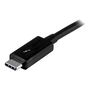 StarTech.com TBLT3MM2M cable Thunderbolt 20 Gbit/s Negro