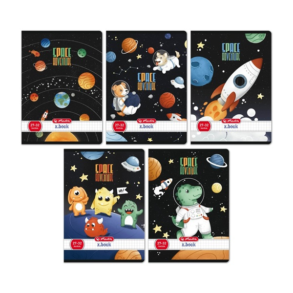 Herlitz Space Adventure A5 27-32 kockás füzet (400200761)
