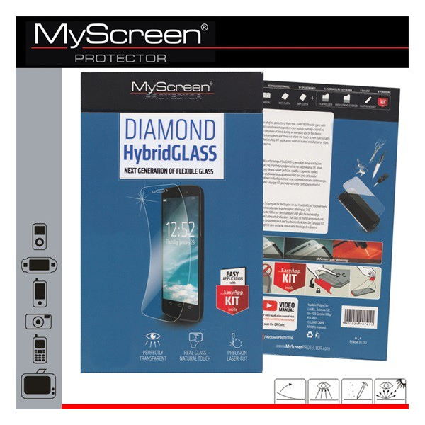 MYSCREEN HYBRIDGLASS képernyővédő üveg (flexibilis, karcálló, ütésálló, 0.15mm, 8H, NEM íves) ÁTLÁTSZÓ [Sony Xperia XZ (F8331)] (M2985HG)