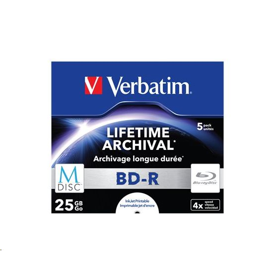 Verbatim M-Disc 4x BD-R 25 GB 5 kusů (43823)