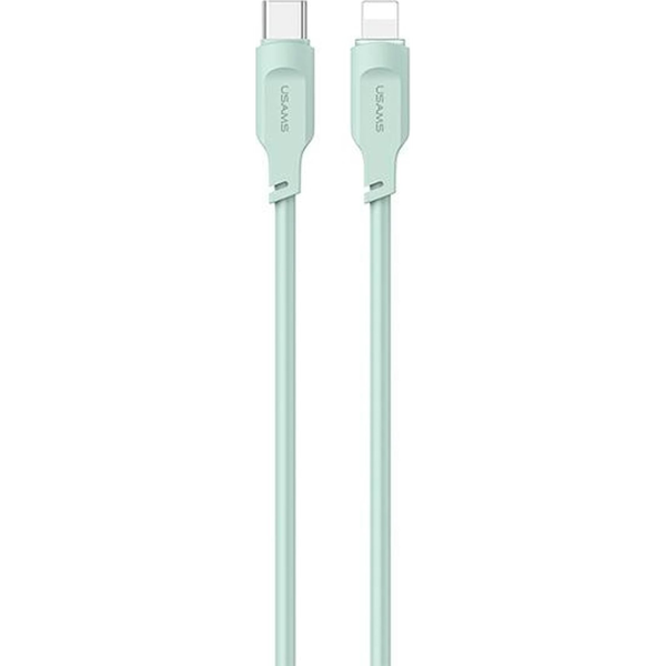 Kábel Usams USB typ C - Apple Lightning 1,2 m zelený