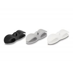 Delock öntapadós kábeltartó 3 bújtatóval, 3db (18443) (delock18443)