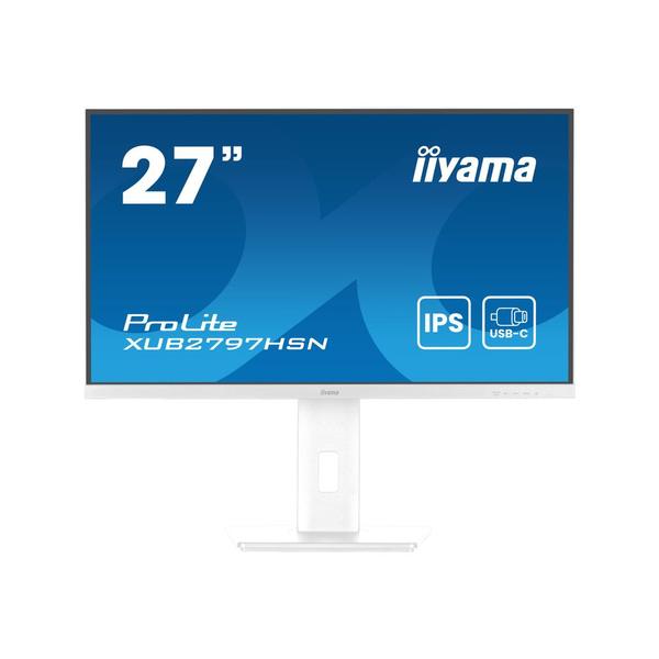 iiyama ProLite XUB2797HSN-W2 computerskærm 68,6 cm (27") 1920 x 1080 pixel Fuld HD LED Hvid