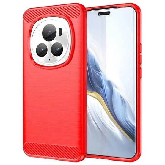 Gigapack Honor Magic6 Pro szálcsiszolt, karbon mintás tok piros (GP-155503) (GP-155503)